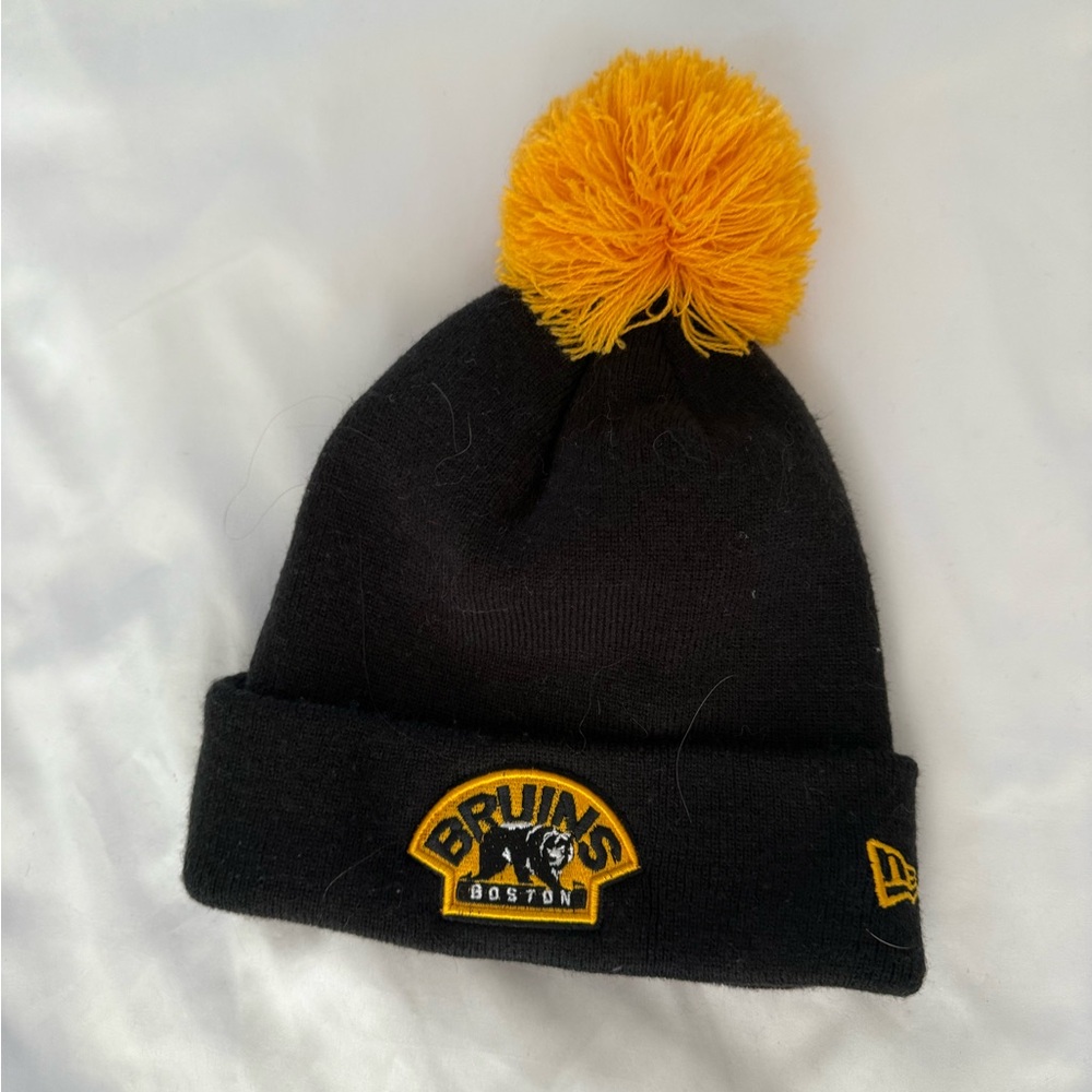 Black and Yellow Bruins Beanie